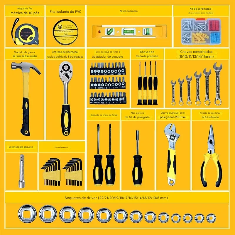 Caixa de Ferramentas 108 Peças