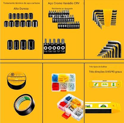 Caixa de Ferramentas 108 Peças