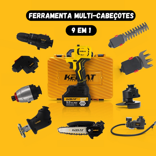 Ferramenta Multi-Cabeçote 9 em 1